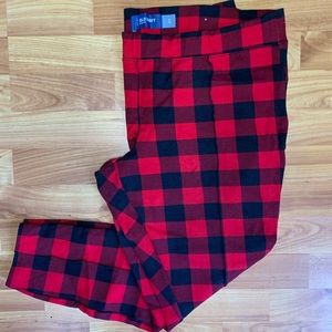 Old Navy Plaid Stevie Leggings // XL